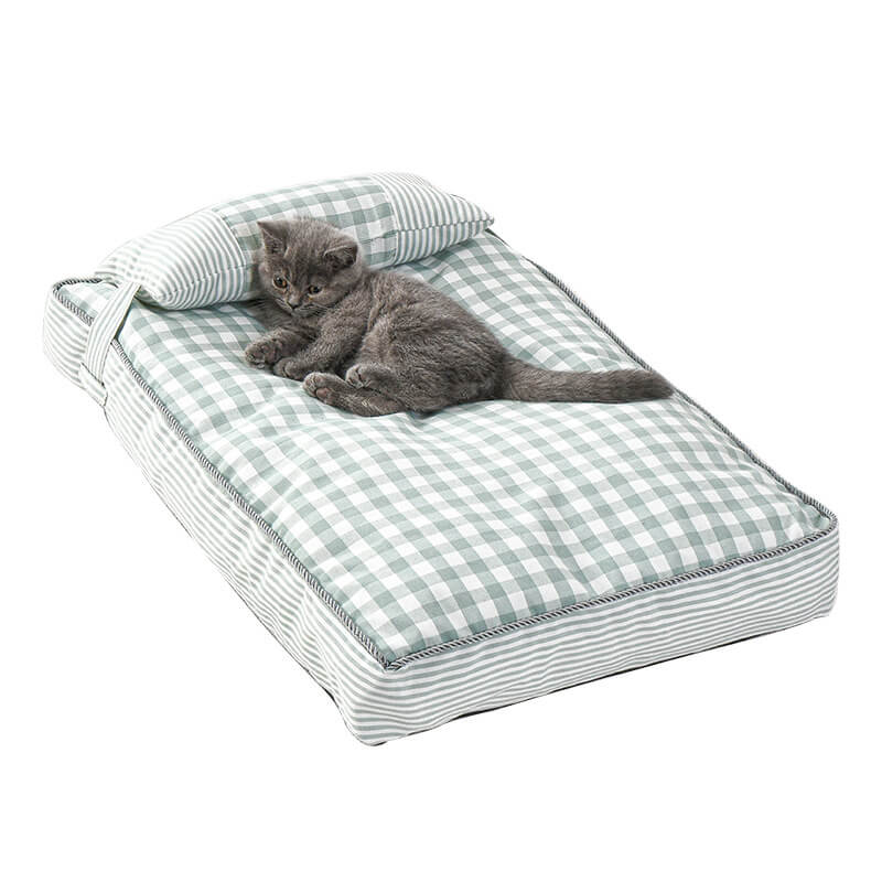 Plaid Rectangular Pet Mat Removable HOTS-PB004-32