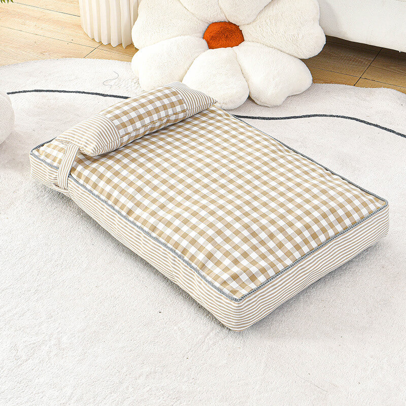 Plaid Rectangular Pet Mat Removable HOTS-PB004-33