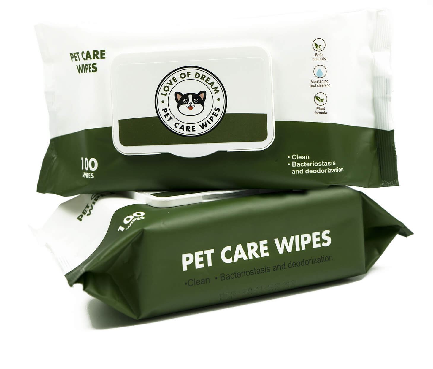 Pet Wipes for Dogs Cats Natural HOTS-PW005-63